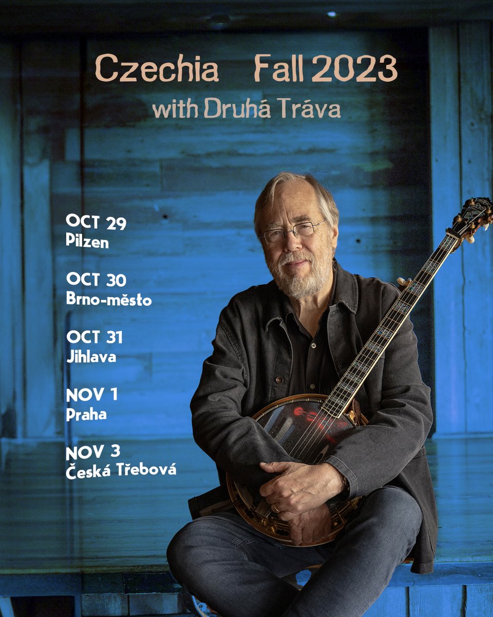 Very excited to be heading back to Czechia for shows with the legendary @DruhaTrava Tickets for all shows available at tonytrischka.com