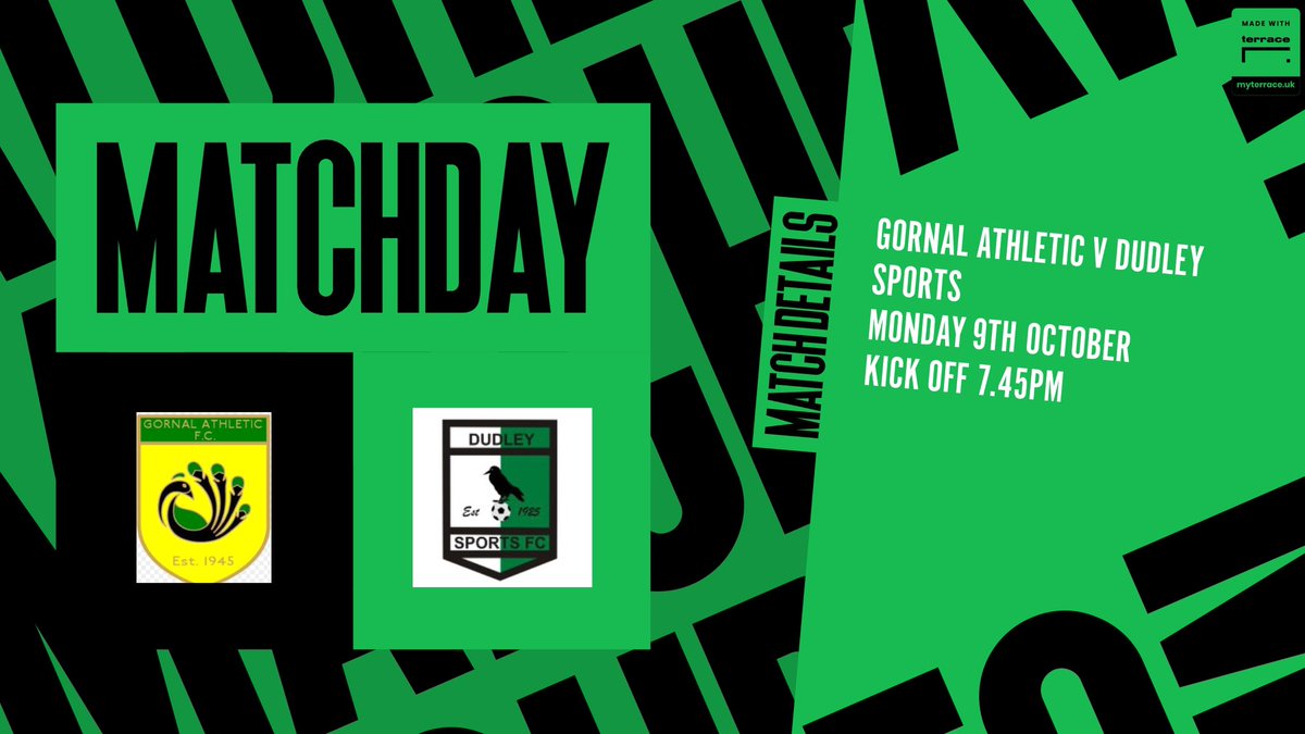 The young uns are in cup action on Monday so come along and support them @DudleySportsFC 
Sports Ay We 💚🖤