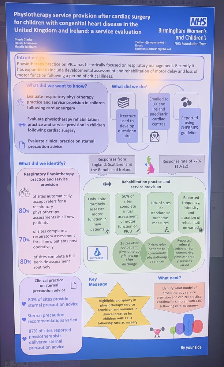 Great physiotherapy posters on day 1 of #PCCS2023 @RossMarscheider @stephclarke21