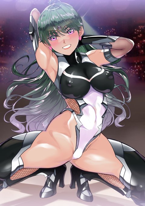 おはようございます❤(#^.^#)
褐色美人せつな様のセクシ～ダンス❣❣
#褐色 
#ぴっちりスーツ 