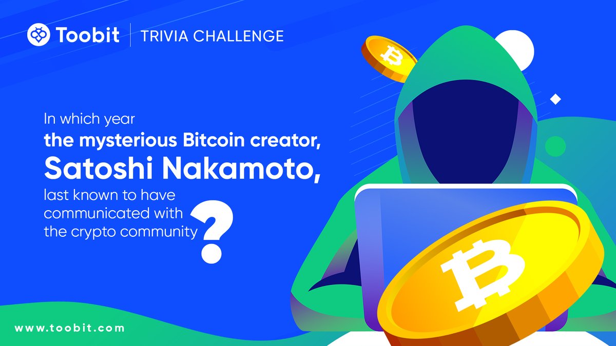 Unraveling the crypto enigma: Can you guess the year #SatoshiNakamoto last whispered to the crypto world? 🕵️‍♂️🔍 

#TriviaChallenge #SatoshiSecrets #BTC #Cryptocurrencies