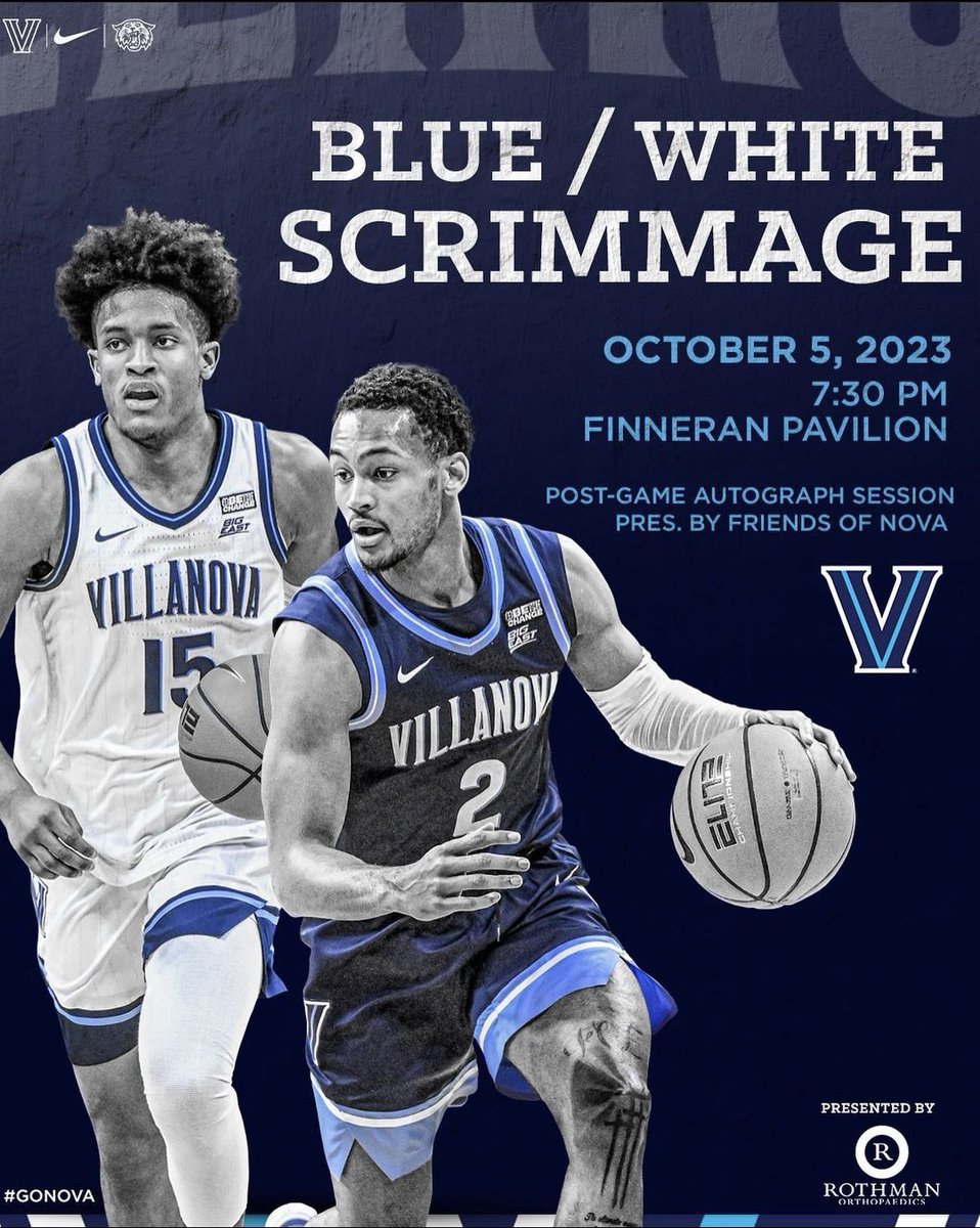 Chris Arcidiacono (@chrisarch15) on Twitter photo Nova Nation! Come out to the Finneran Pavilion tonight for the blue/white scrimmage at 7:30pm! Following the scrimmage, meet me and the rest of the team after the game for autographs! <a href="/NovaMBB/">Villanova MBB</a> <a href="/friendsofnova/">Friends of Nova</a> #NovaNation Nova Nation! Come out to the Finneran Pavilion tonight for the blue/white scrimmage at 7:30pm! Following the scrimmage, meet me and the rest of the team after the game for autographs! <a href="/NovaMBB/">Villanova MBB</a> <a href="/friendsofnova/">Friends of Nova</a> #NovaNation