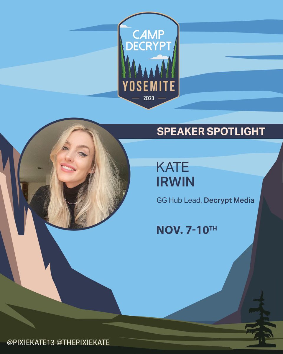 Camp Decrypt (@campdecrypt) on Twitter photo 🌟Meet <a href="/pixiekate13/">Kate Irwin</a>: Our GG Hub Lead @decryptmedia! Kate is our resident gaming expert, with years of experience building gaming communities, live-streaming, and covering gaming related breaking news as it hits your feeds. 🌟Meet <a href="/pixiekate13/">Kate Irwin</a>: Our GG Hub Lead @decryptmedia! Kate is our resident gaming expert, with years of experience building gaming communities, live-streaming, and covering gaming related breaking news as it hits your feeds.