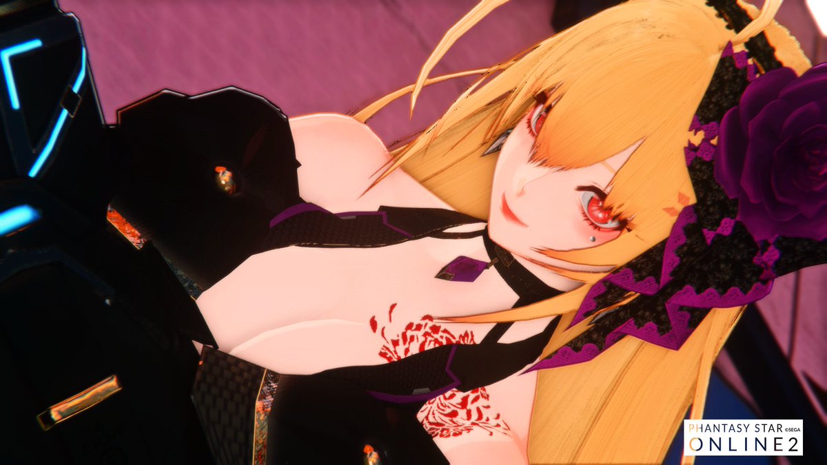 EtNa_PSO2's tweet image. きれいな谷間を目指して…( 'ω' و(و "　#SSえん