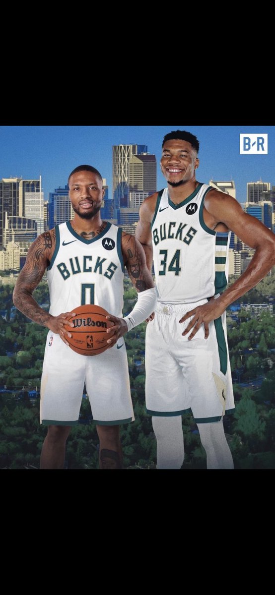 TRajcic27's tweet photo. @Dame_Lillard did you know the skyline in the background is not Milwaukee but actually Calgary Canada?! https://t.co/8z1pMQxBRM