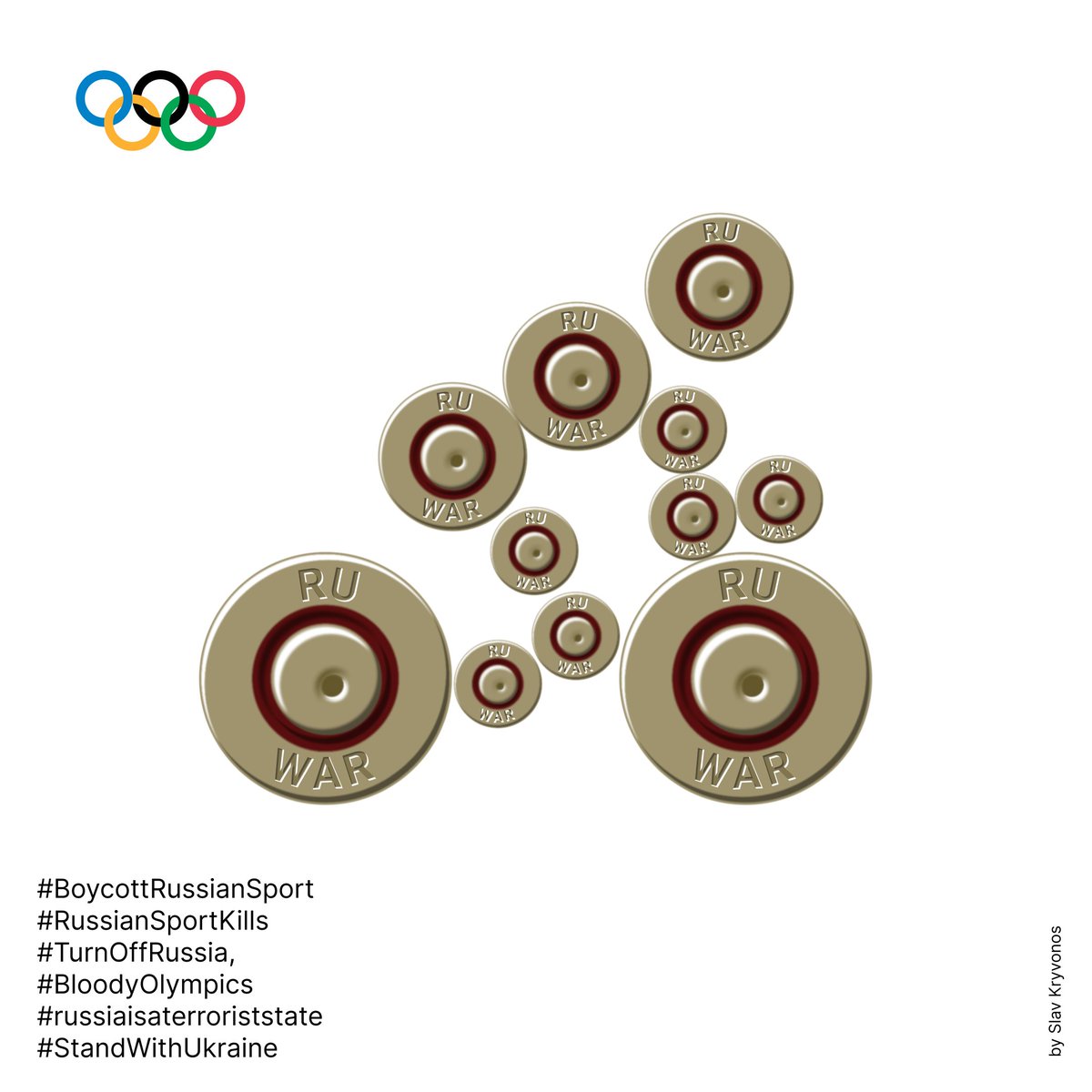 slavkrivonos's tweet photo. #BoycottRussianSport #RussianSportKills #TurnOffRussia #BloodyOlympics #russiaisaterroriststate #StandWithUkraine #war #RussianUkrainianWar #RussiaUkraineWar #UkraineWillWin #poster #design #slavkryvonos https://t.co/eS5LuFeJWC