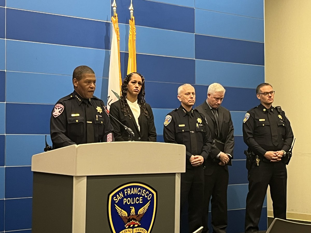 TaraABC7's tweet photo. @SFPDChief &amp; @BrookeJenkinsSF announce Santos de La Rosa— of Hollister, CA—  has been arrested on suspicion of murder, robbery in the death of Yohannes “John” Tewolde— a beloved store clerk in San Francisco’s Richmond District. @abc7newsbayarea https://t.co/BO3SIo267d