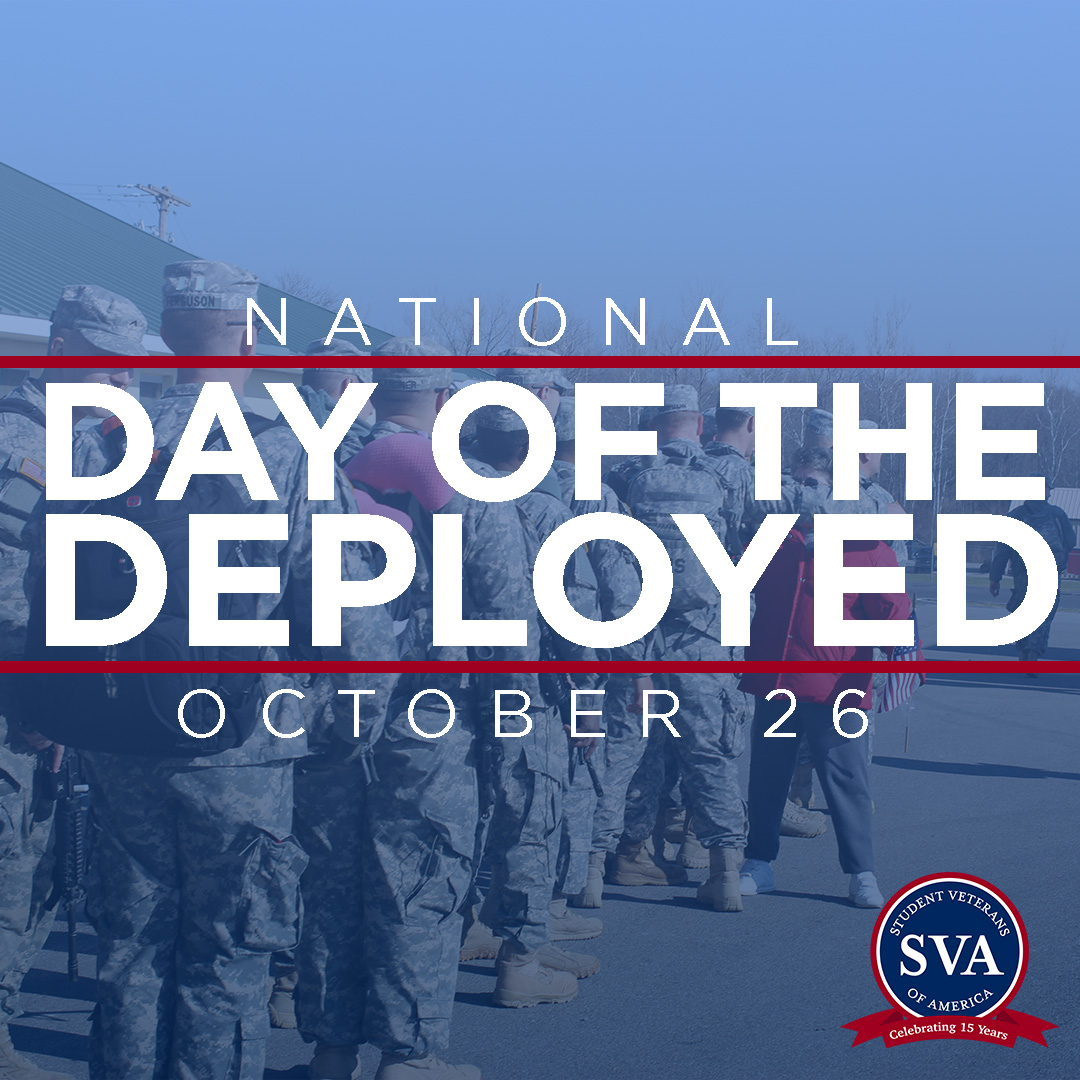 studentvets's tweet photo. On the National Day of the Deployed, we extend our heartfelt recognition and gratitude to those who are currently deployed, have previously served in deployments, or made the ultimate sacrifice while serving in the U.S. Armed Forces worldwide.

#WeAreSVA  #StudentVeterans https://t.co/vKaxiVGzGb