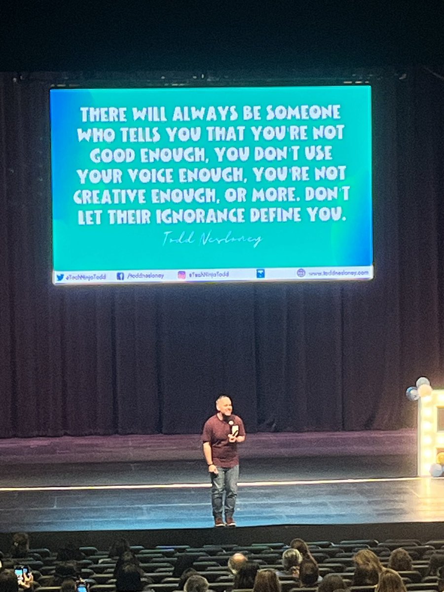 Another really great keynote at the PFE conference. Feeling inspired! <a href="/TechNinjaTodd/">Todd Nesloney</a> <a href="/HumbleISD_OE/">Oaks Elementary</a>