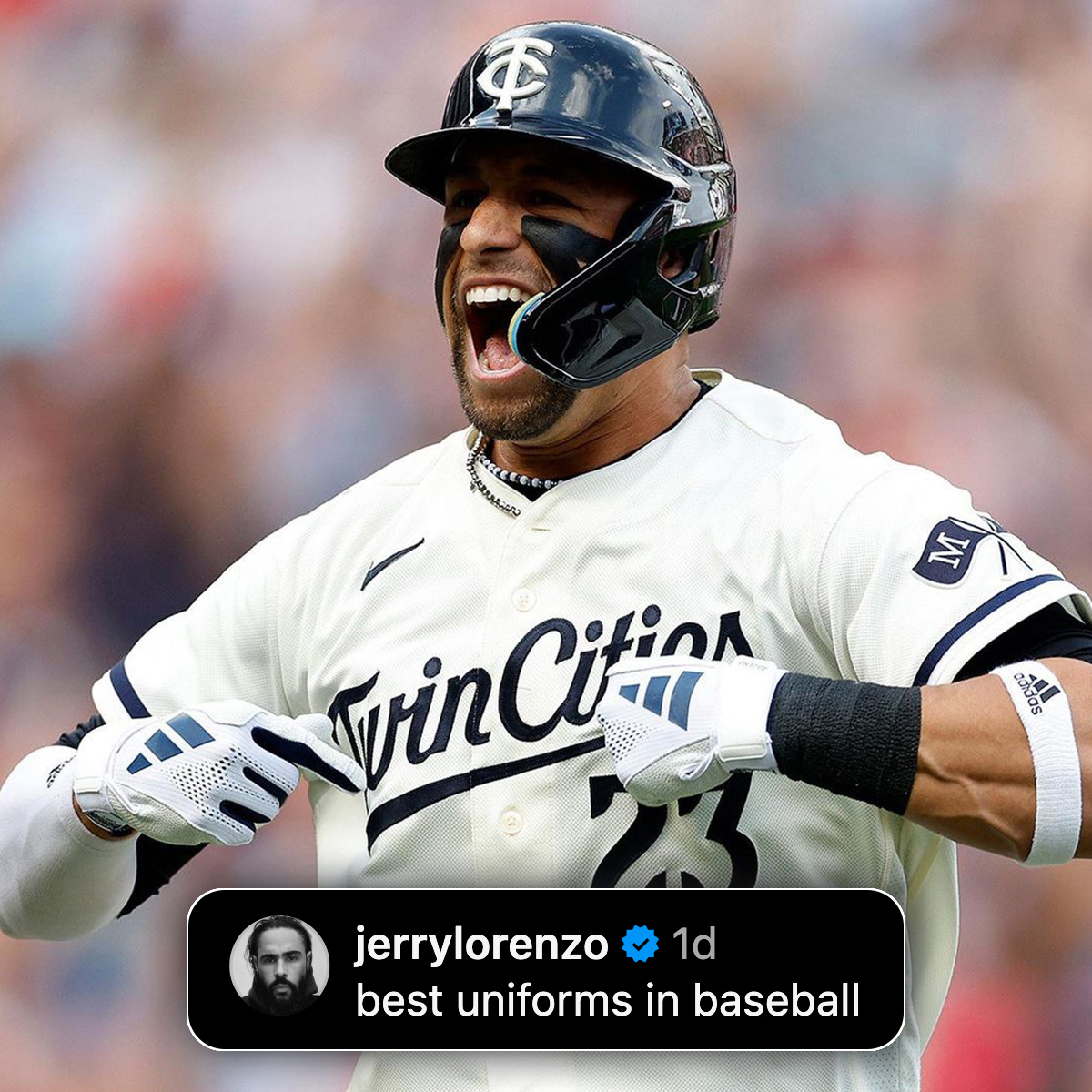 MLB Life on X: Jerry Lorenzo -- founder of the luxury streetwear brand  Fear of God -- says Minnesota's Twin Cities jerseys are the best uniforms  in baseball Agree or nah? 🤔