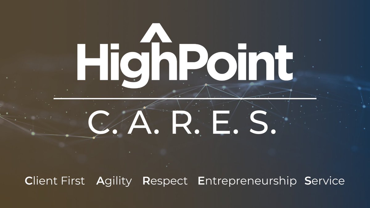 HPDigitalInc's tweet photo. At HighPoint, our values guide and shape our corporate culture of caring for our employees, clients and communities. To learn more about what we value please click the link: https://t.co/dmIzQISD4z #HighPoint #HighPointDigital #DoD #gov #government #contracts #corporatevalues https://t.co/sBqpKyi0gJ