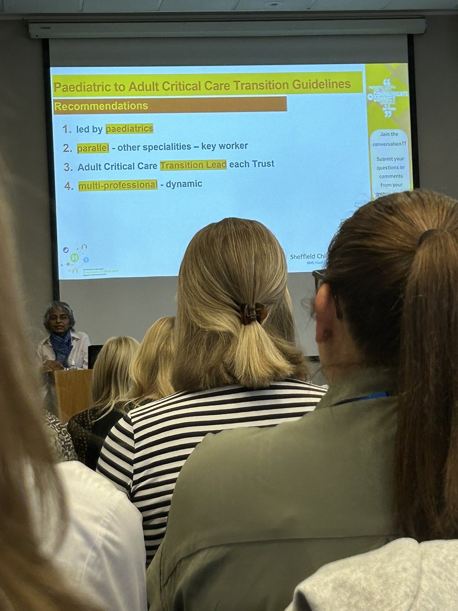 Great talk about transitional care from paediatrics to adult services. A growing topic with children with lifelong conditions living longer. Very important to engage in the process early to enable smooth transition #PCCS2023