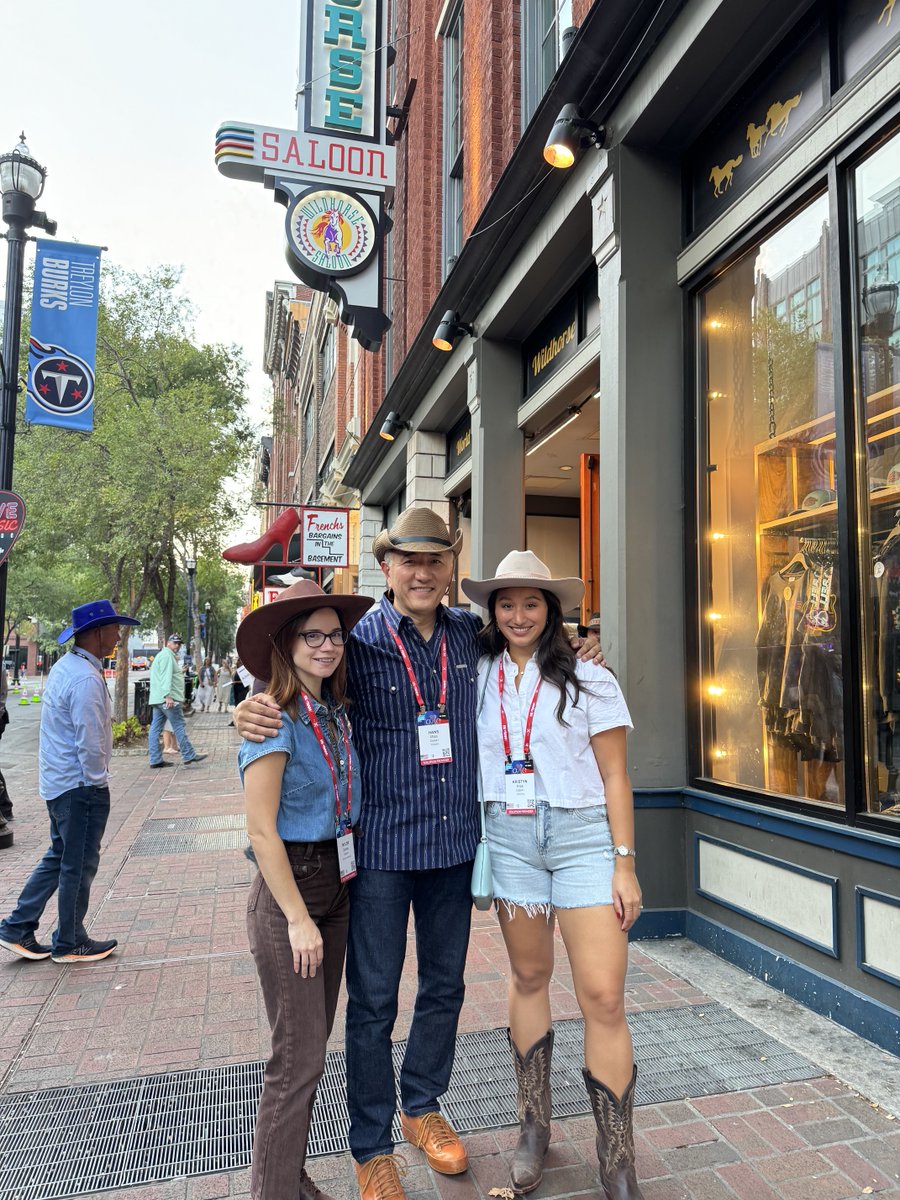 Data41's tweet photo. A data analyst walks into a ~saloon~ and sees two tables. She walks over to them and says, "Hey guys, can I join you?" 😉 

*cue laughter*

Happy Friday Jr. to all who celebrate!

Cowboy hats and smiles courtesy of the Ingram Micro ONE conference🤠 https://t.co/GifESgkgsv