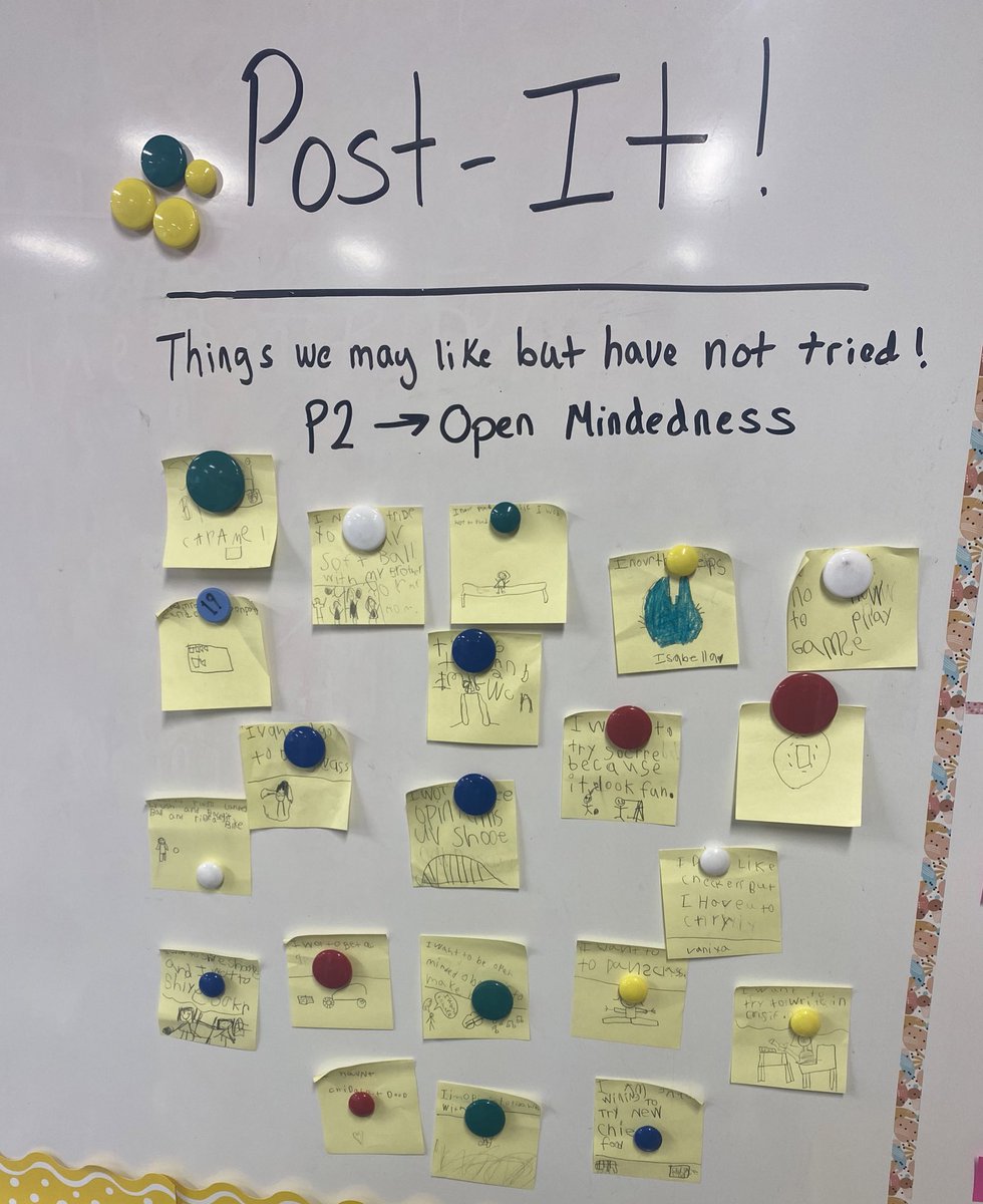 Positivity Project Post It Writing! 

Scholars in 2A wrote about things they may like but have not tried yet! 
Open Mindedness- <a href="/PosProject/">The Positivity Project</a> 
<a href="/csasyracuse/">Citizenship & Science Academy of Syracuse</a> 

Day #20
