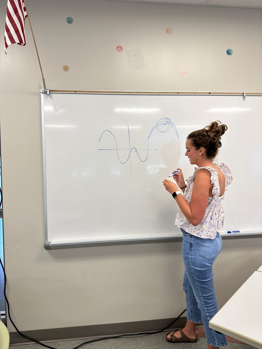 Our rockstar senior, Rylie, tutoring in AP pre-calculus today during one lunch. 📝💛🖤💛