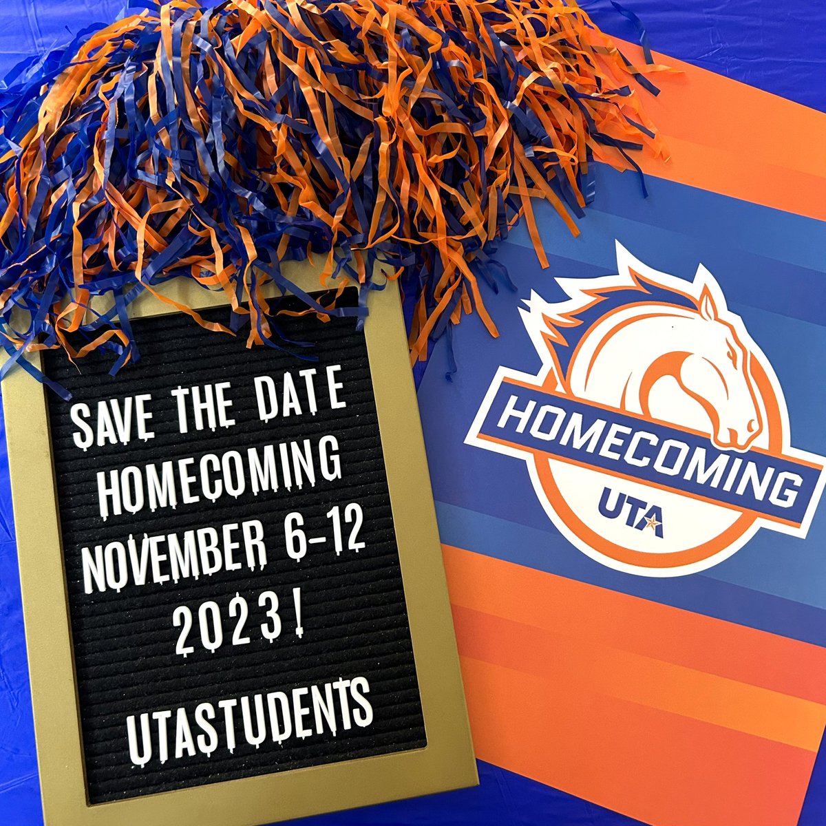 utastudents's tweet photo. Let the countdown begin! 📣🎉
Only 1 month away from the start of Homecoming Week!! Any guesses on who the Homecoming Bash headliner is? 👀🎤
#uta #utarlington #utahc https://t.co/OTRenn9nct