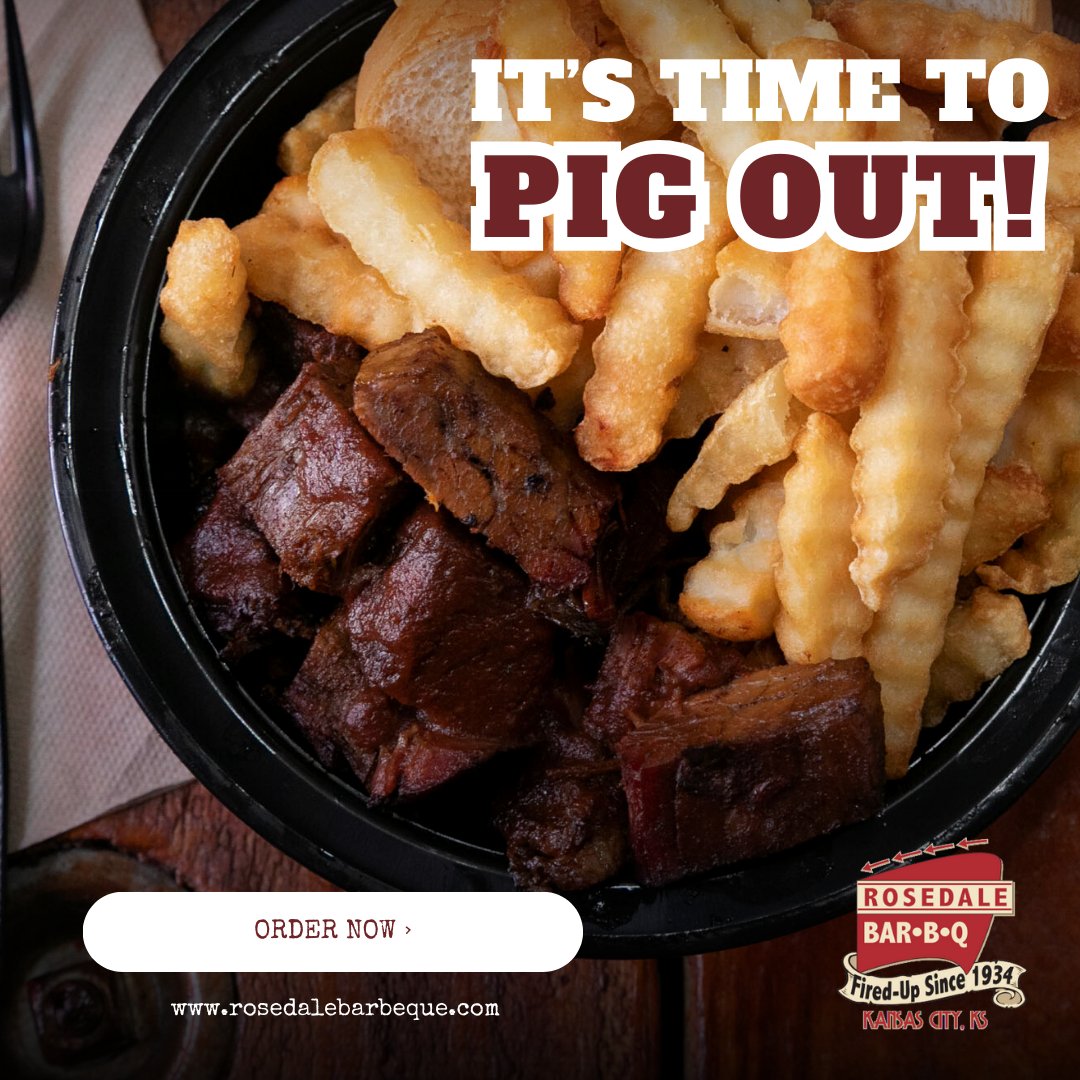 rosedaleBBQ's tweet photo. Savor the smoky, tender pork dishes that are a testament to our traditional BBQ methods.
Join the Pork Party only at Rosedale's π₯
#RosedaleBarBQ #KansasCityBBQ #AuthenticBBQ #SmokedMeats #BBQLovers #BBQWayOfLife #BBQTradition #KansasCityEats #BBQExperience #LowAndSlow https://t.co/B9C0UtPlVi