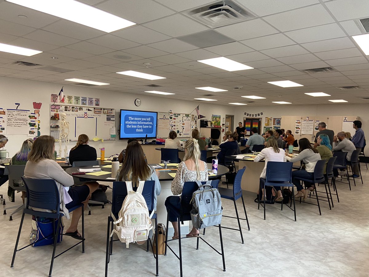 amylviars's tweet photo. Great day of learning for science!! Thank you C&amp;I for supporting and growing our craft! @ProsperISD @WalnutGroveHS #prosperscience https://t.co/gEqwJNsJb1
