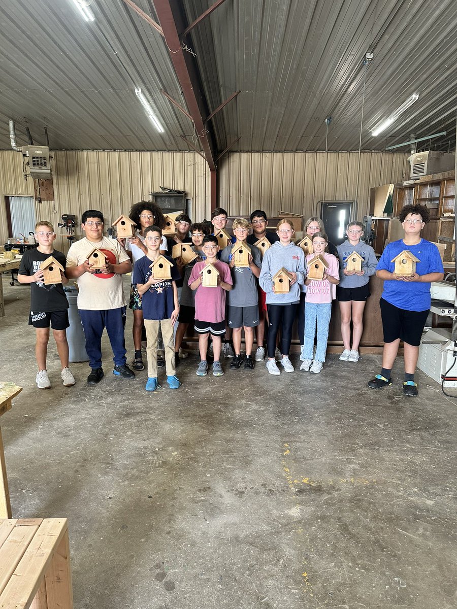 JH Wood Shop birdhouse project.
The birds around Robinson city limits are so lucky!