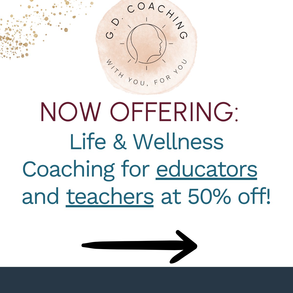 gillianelenore's tweet photo. I am excited to offer a 50% discount to educators for the month of October! The first 30 minute session is free and can serve as an opportunity to ask questions and discover why Life & Wellness coaching can be a powerful tool! #teachers #selfcare #wellness #coaching #HelpMeHelpU https://t.co/LVKXswPVQP