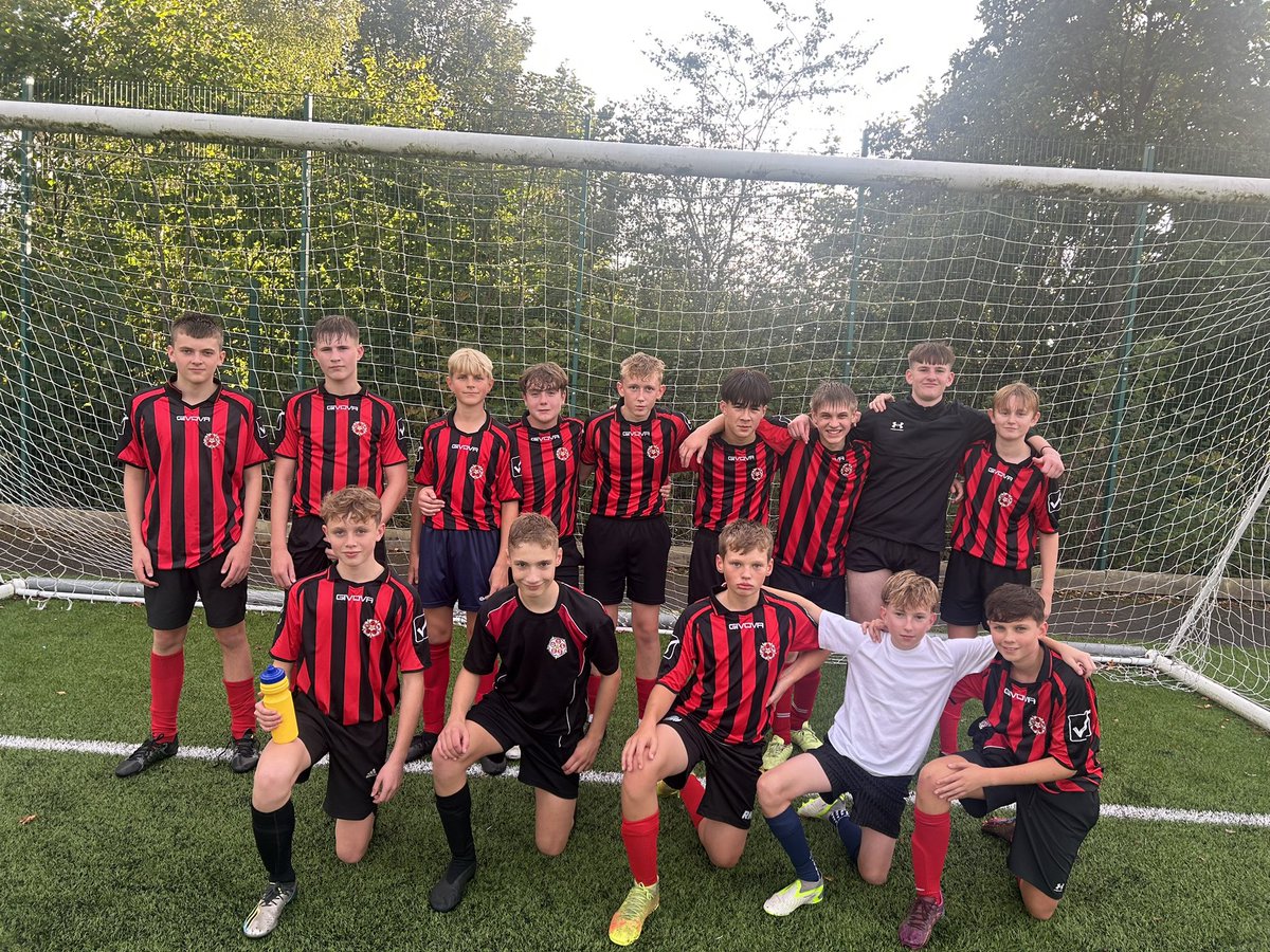 SHS_PeDept's tweet photo. The year 10 football team progressing again in the ESFA cup after a very impressive 8-0 win. Some great football on display by all but the opposition manager giving Matt the MOM award.
@sherburnhigh #SHSPE #Cupfootball https://t.co/fZ6ngOwkr9
