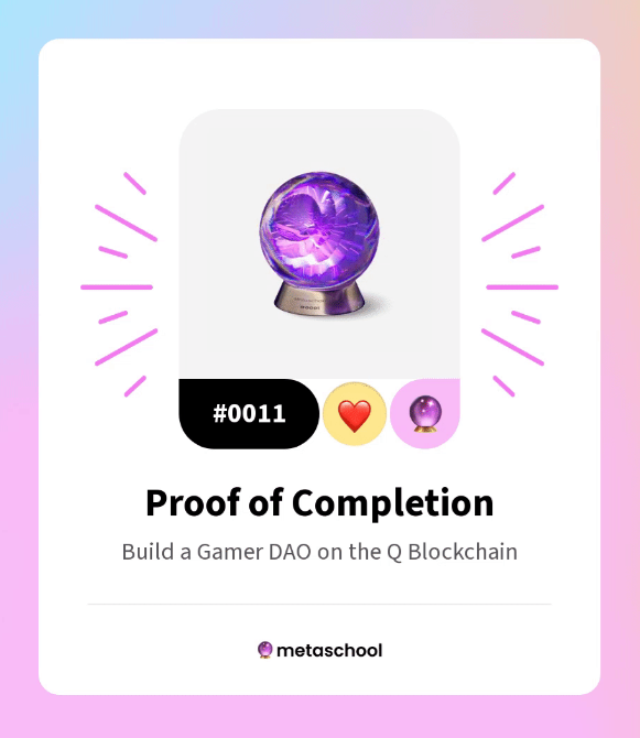 united_emotion's tweet photo. I've won the #Metaschool Q Course Prizepot! Thanks to @Metaschool for the deep dive into Q blockchain.
Wins: π° Part of 6000 USDC! πͺ Share of 3000 Q tokens! π¨ Exclusive NFT! πΌοΈ Q blockchain NFT!
Dive into #Web3 with them!
#MetaschoolWinner #QBlockchain https://t.co/xHgw2NFLhQ