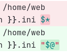 Who would be a developer... took me 3 hours to learn the difference between "$@" and $* in bash!
