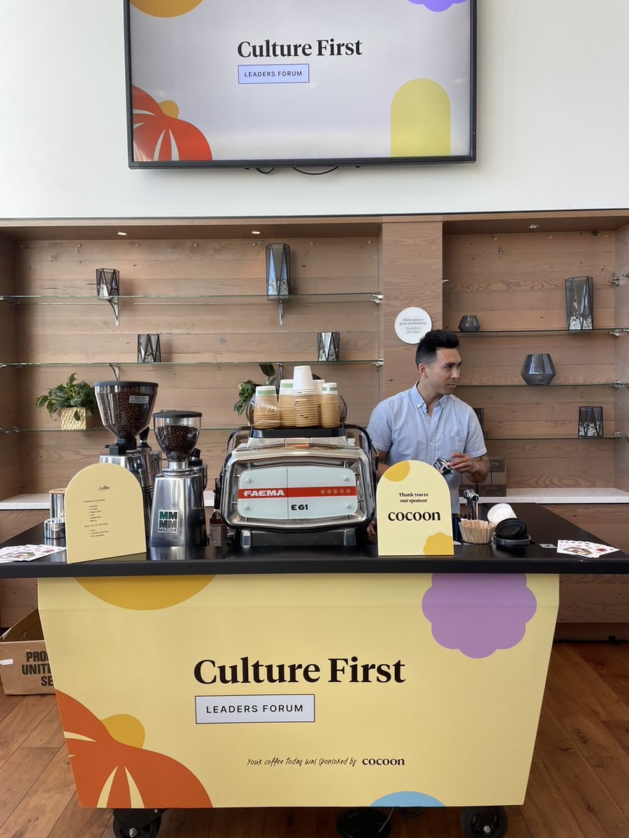 Shiloh_Events's tweet photo. It’s coffee o’clock and we are brewing success!☀️☕️ Team Shiloh is kicking off another great day at Culture Amp Forum in San Francisco. Thanks @HedgeCoffee  for fueling our awesomeness!😎 https://t.co/cr8VAKepqJ