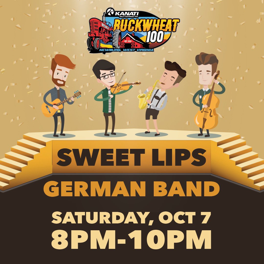 GNCCRacing's tweet photo. Celebrate Oktoberfest at the Buckwheat 100 this weekend with our very own Polka Party featuring the band Sweet Lips, Saturday 8-10pm. #GNCC #GNCCRacing https://t.co/by3u4eLtcu