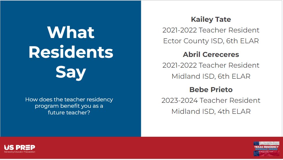 I had the pleasure this morning to share about my experience as a teacher resident. Thank you US Prep and UTPB. <a href="/EdUTPB/">College of Education</a>