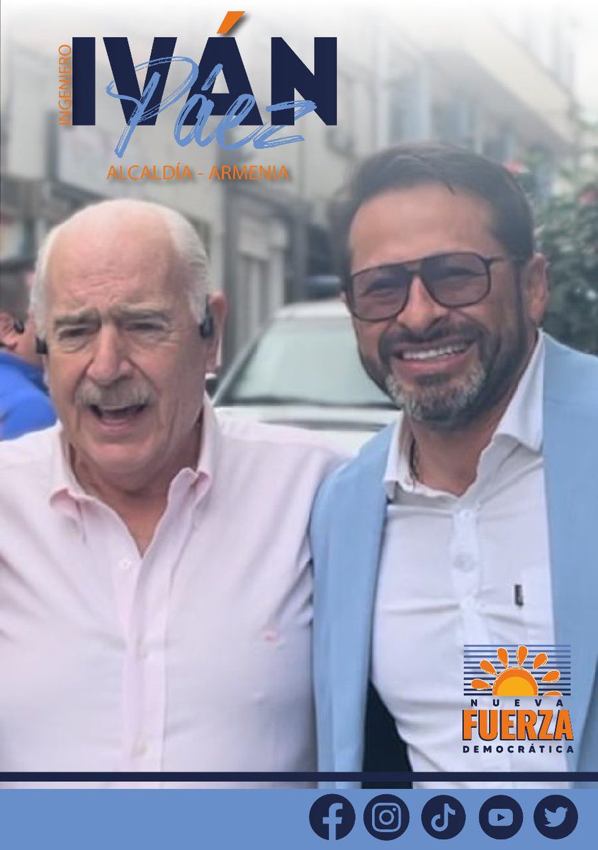 IvanPaezBaquero's tweet image. Armenia necesita un ingeniero como alcalde, así lo piensa  y respalda el expresidente @AndresPastrana_ 
#ConstruyendoSoluciones
#ConstruyendoProgreso