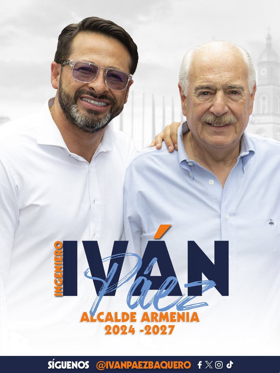 IvanPaezBaquero's tweet image. Armenia necesita un ingeniero como alcalde, así lo piensa  y respalda el expresidente @AndresPastrana_ 
#ConstruyendoSoluciones
#ConstruyendoProgreso