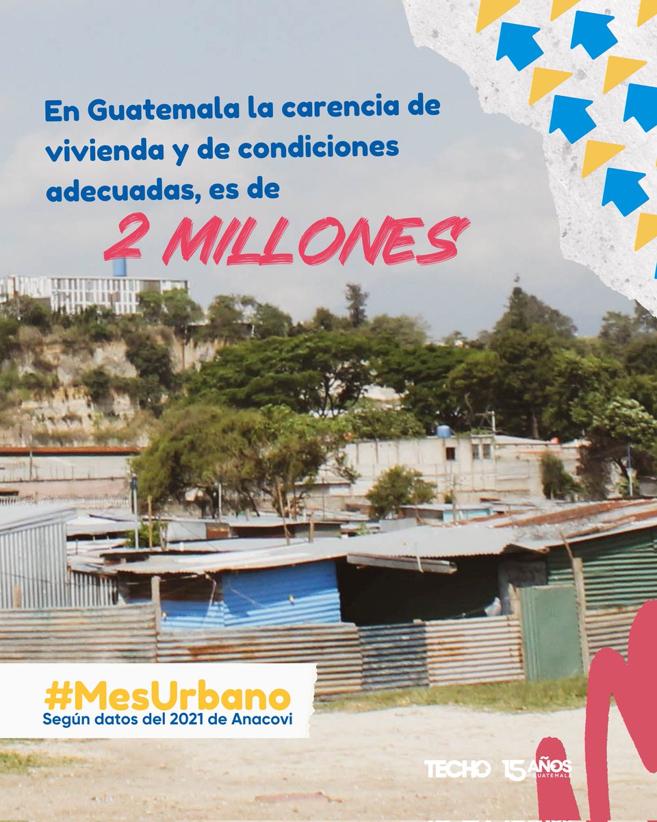 La falta de vivienda sin servicios básicos empujan el déficit habitacional en Guatemala a 2 millones. Es hora de tomar acción y trabajar juntos para garantizar un hogar digno para todos. 💙🏠

 #ViviendaDigna #MesUrbano #DéficitHabitacional