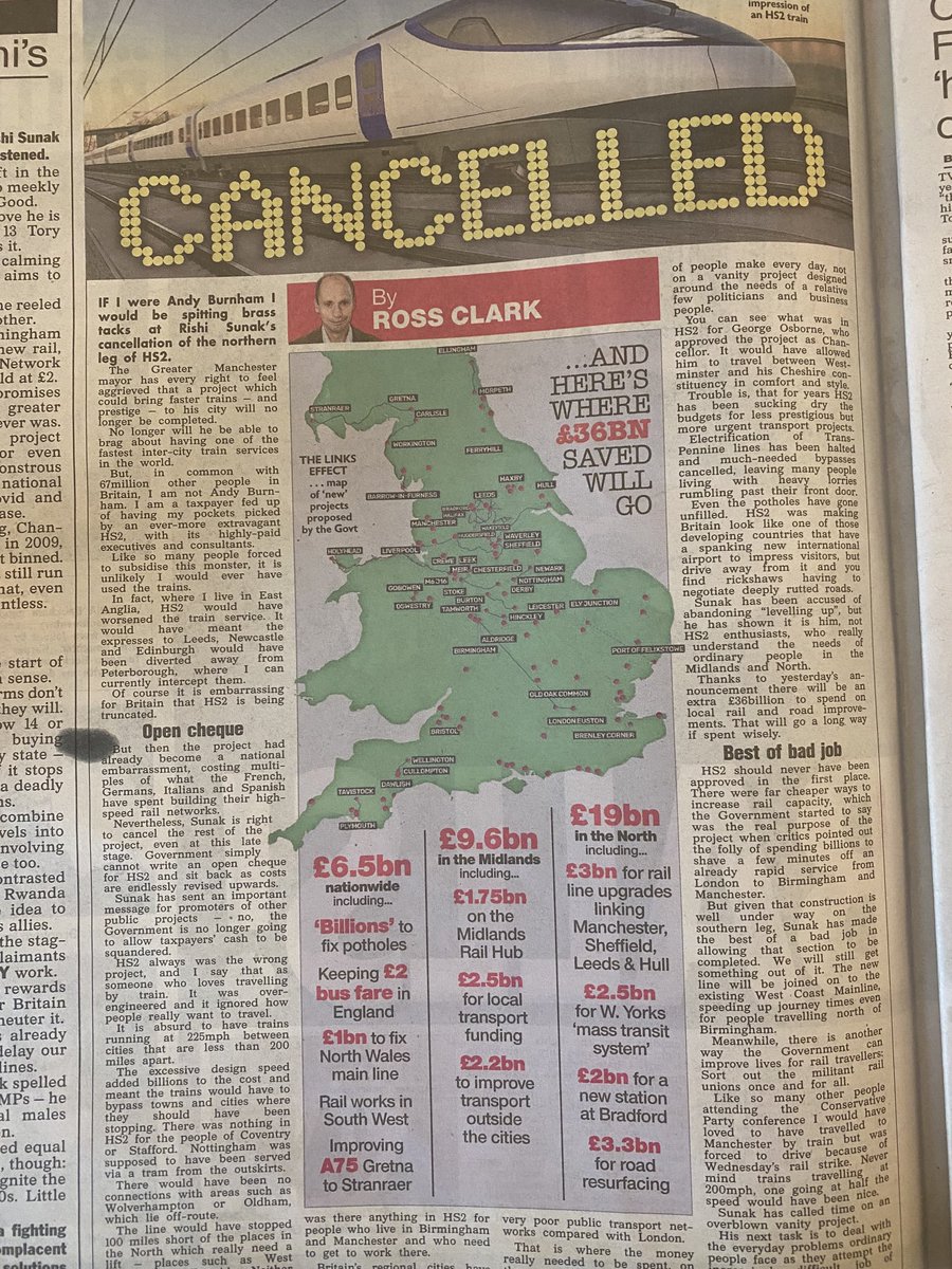 johnford1642's tweet photo. £36BN of BRITISH tax payers money saved! Any chance some of the upgrades can come north of the Border? Got a couple of potholes that may need looked at Rishi?⁦ ⁦@RishiSunak⁩ ⁦@UKGovTweets⁩ ⁦@UKGovScotland⁩ https://t.co/ZIHMeLCvcl