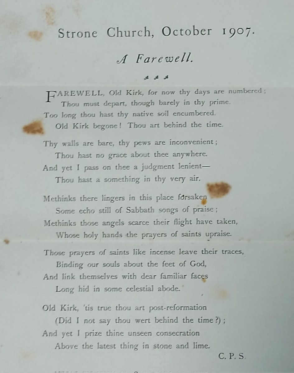 jcmcmurtrie's tweet photo. @SChurchesTrust Another wee rhyme for #NationalPoetryDay. This is a farewell to the church in #Strone, #Argyll, which was built in 1858 and was about to be demolished in 1907. The silver lining to this is that it was to be replaced by the new St Columba's Church. https://t.co/MEW74LLY0Q
