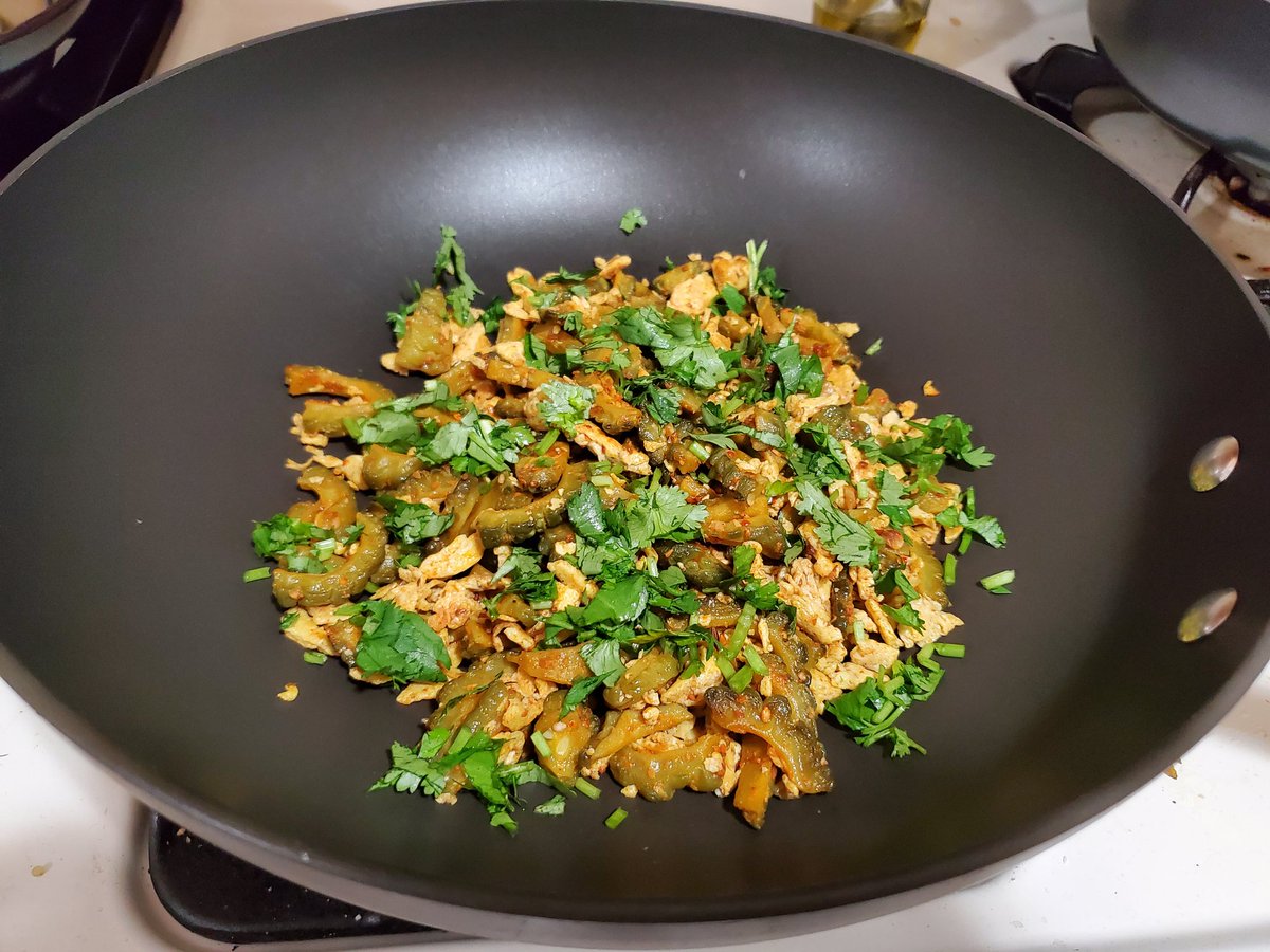 I'm so sad that it's end of growing season for my #bittermelon. I made this stir fry with my produce. Check it out. #vegetarian indiankhanamadeeasy.com/2023/10/indo-c…