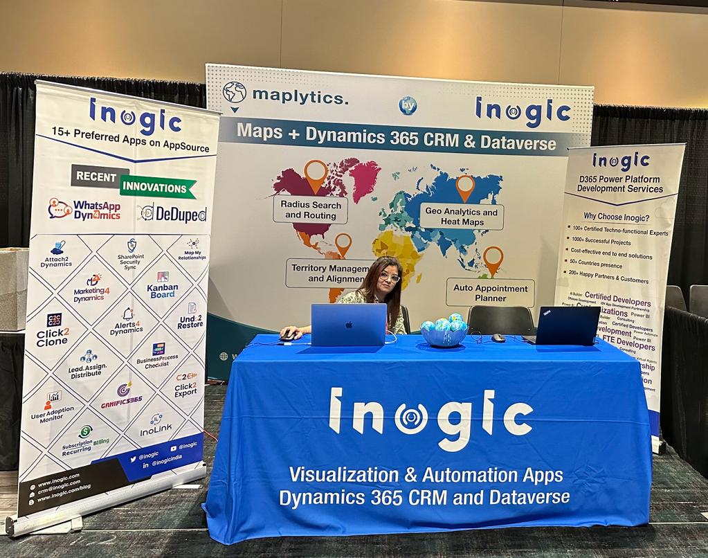 inogic's tweet image. Navigate your way to success with @Maplytics at #MPPC23! 🌟 @powerplatconf
Explore the power of #RadiusSearch, #AutoScheduling, #TerritoryManagement, #RouteOptimization &amp;amp; more at Booth #102

Elevate your business with data-driven decisions!

#PowerPlatform #communityluv