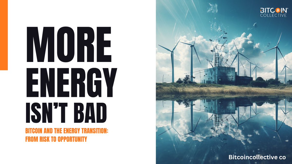 BitcoinColl's tweet photo. 🌍 Tackling the question: “Isn’t Bitcoin bad for the environment?”

A paper was published this week called: “Bitcoin and the Energy Transition: From Risk to Opportunity”. 

It dispels common misconceptions and highlights Bitcoin mining making a positive impact on the energy sector. It's a fantastic read: https://t.co/3fGEHcHRhC

We liked it so much we’re hosting an online live event with the authors next week (with Q&A). 

Register here (free): https://t.co/qBt6tzdU2N

#bitcoin #energy #bitcoinmining #crypto