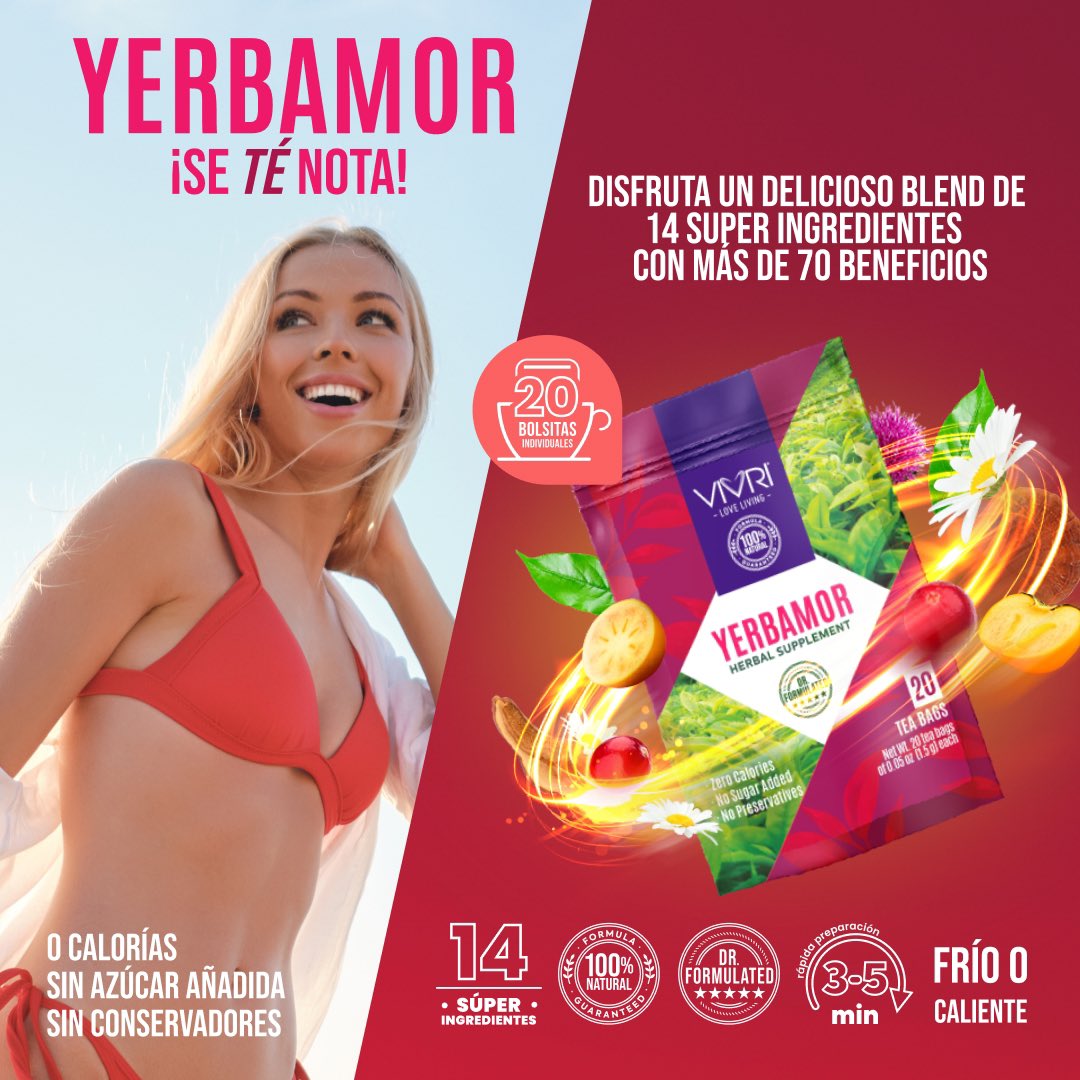 myVIVRI's tweet photo. ¿Aún no conoces YERBAMOR? ¡NO puedes quedarte sin probarlo! https://t.co/YN73g762bC