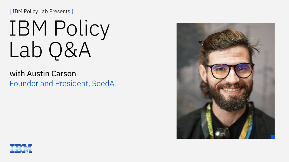 IBM Policy Lab co-director <a href="/RyanLeeHagemann/">Ryan Hagemann 🤔</a> recently sat down with <a href="/SeedAIOrg/">SeedAI</a> founder <a href="/austincarson/">Austin Carson</a>  to discuss the rapid changes in AI technology and how organizations are approaching the work that’s yet to come. You won’t want to miss this conversation youtube.com/watch?v=H2kBuq…
