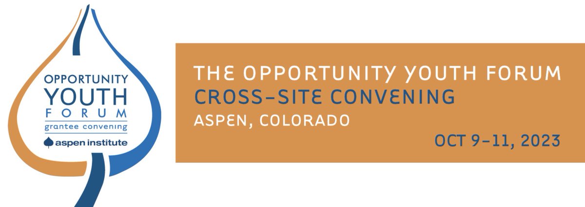 Next week, we are excited to convene the Opportunity Youth Forum (OYF) and its network of national, state, and local community partners, youth leaders, organizers, and artists, at the OYF Convening Fall 2023 in Aspen, Colorado. Stay tuned for live updates! #OYF #opportunityyouth