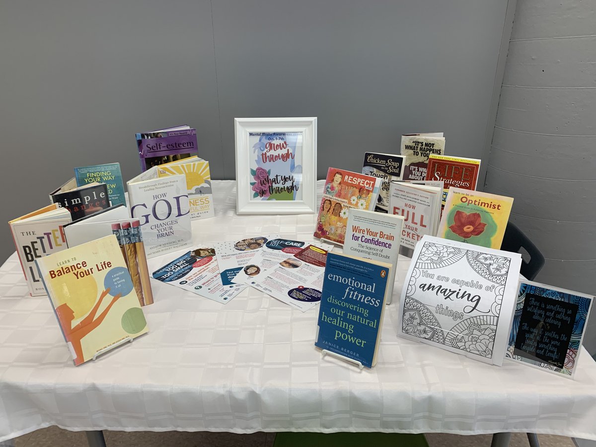 MsRacheleLaNeve's tweet image. Our wonderful #LibraryTechnician put together amazing displays &amp;amp; has created activities for the #CuriosityCorner for October. This month&apos;s displays focuses on: Mental Illness Awareness, Hispanic Heritage, LGBTQ History, and MORE! Stop by the #LLC to check these things out!