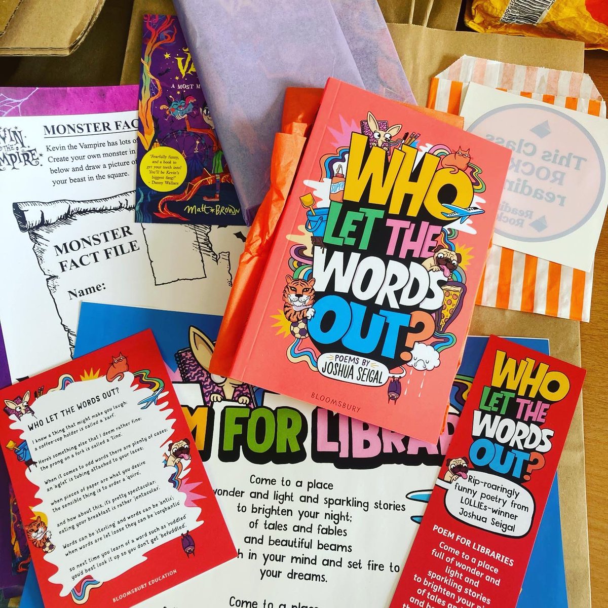 🎉🎉🎉COMPETITION 🎉🎉🎉

To celebrate #NationalPoetryDay I’m going to giveaway a #LKS2  #RR_Books school pack containing <a href="/joshuaseigal/">Joshua Seigal - 'YAPPING AWAY' out now!</a> ‘s brilliant new collection of poems #WhoLetTheWordsOut

To enter, give us a follow, share the post and tag a fellow teacher in the comments!
