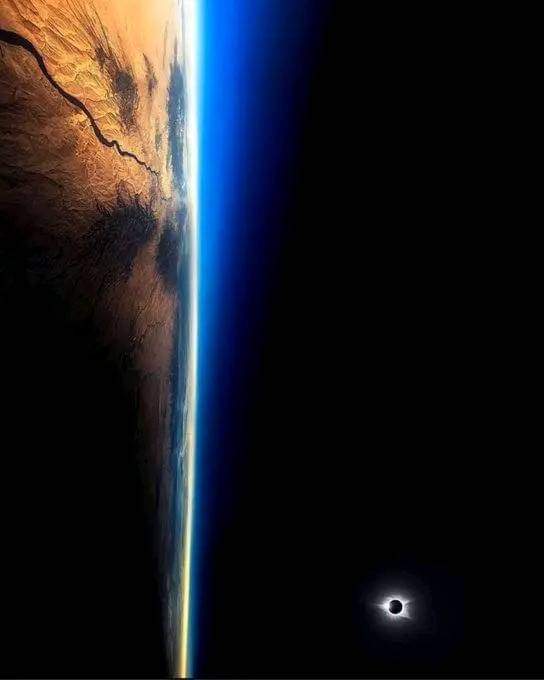 Solar Eclipse from space