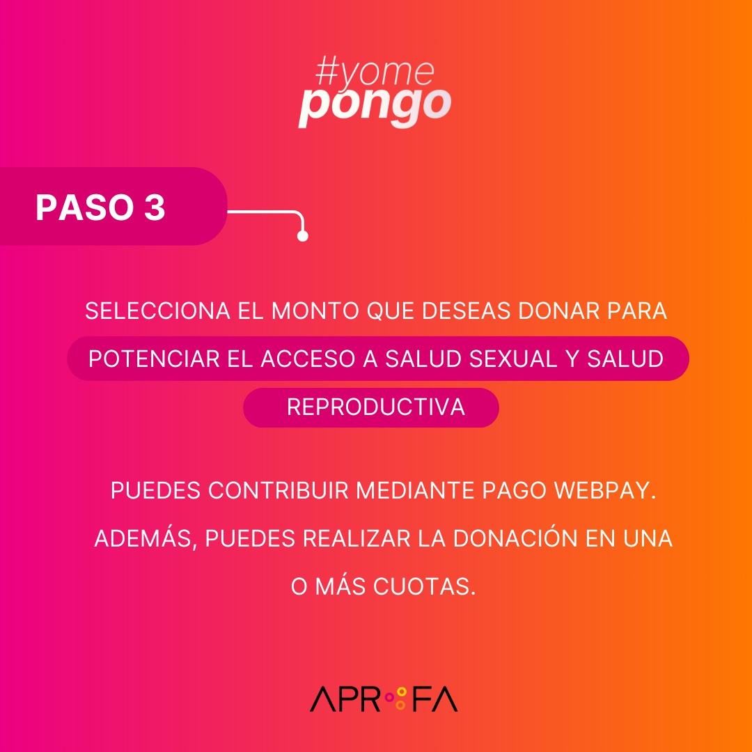 APROFAChile's tweet image. Tú también puedes ser parte de #YoMePongo 🤝

Con tu donación, podremos llegar a más personas para facilitar el acceso a Derechos Sexuales y Derechos Reproductivos. 

¡Ingresa a aprofa.cl/yomepongo/ y haz tu aporte!