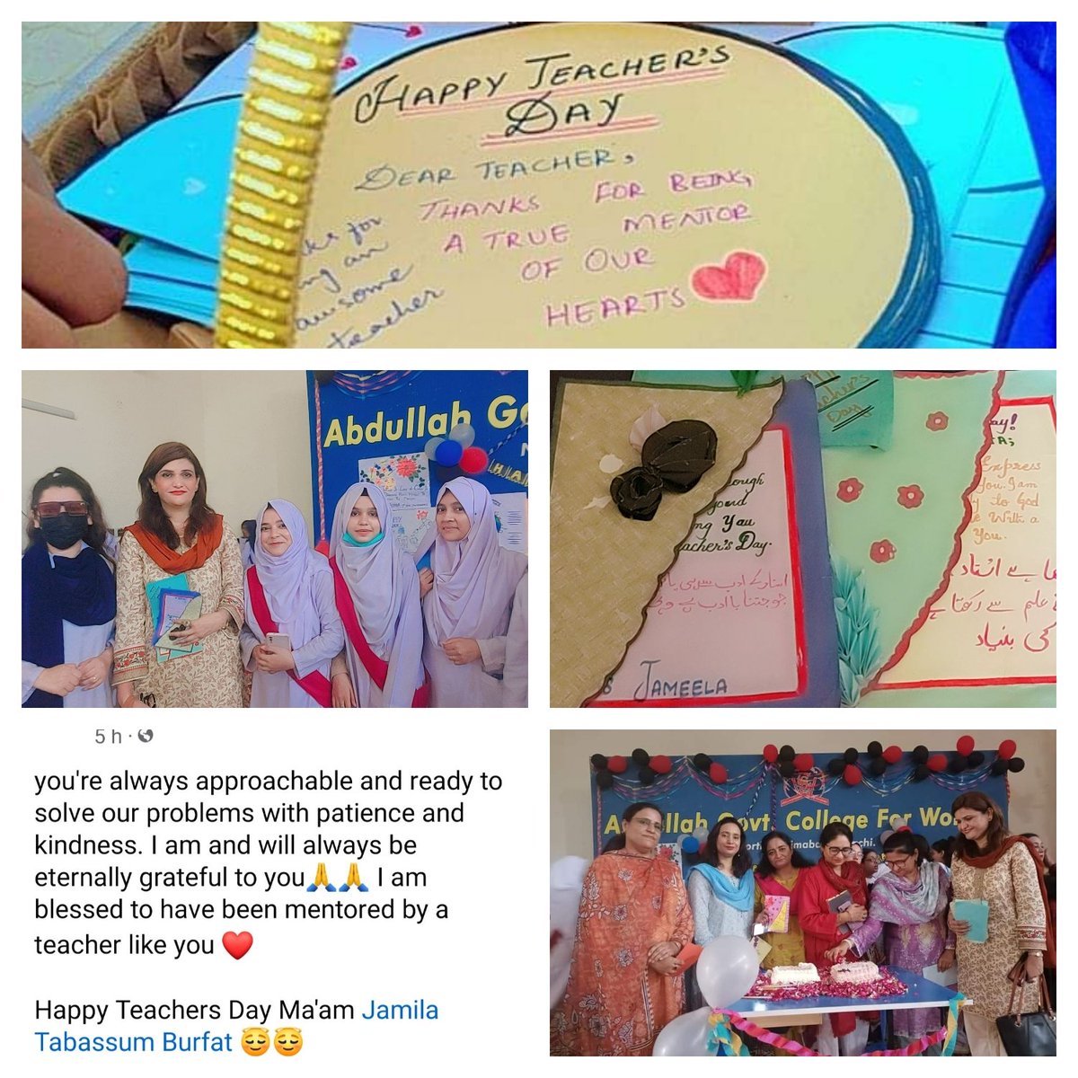 Feeling grateful for all the love from my amazing students on this Teachers' Day!

#HappyTeachersDay