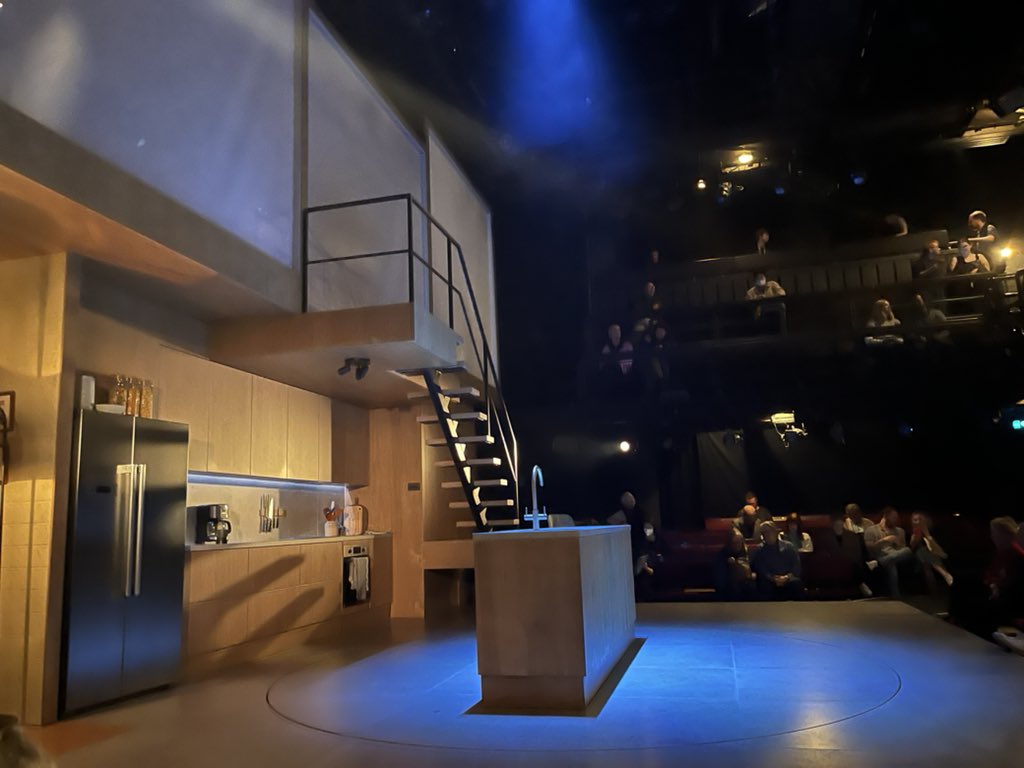 techwebclover's tweet image. After listening to the original cast recording of this show on and off for 10 years, I finally got to this this beautiful piece from the @DonmarWarehouse 
Well done to everyone involved for bringing this to the UK!’