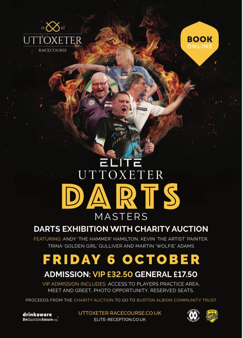 🎯 Looking forward to this Exhibition tomorrow night ,come and join us if you can 👍🖌🎨 @wolfiedarts @TheHammer180 @trinagoldengirl @UttoxeterRaces