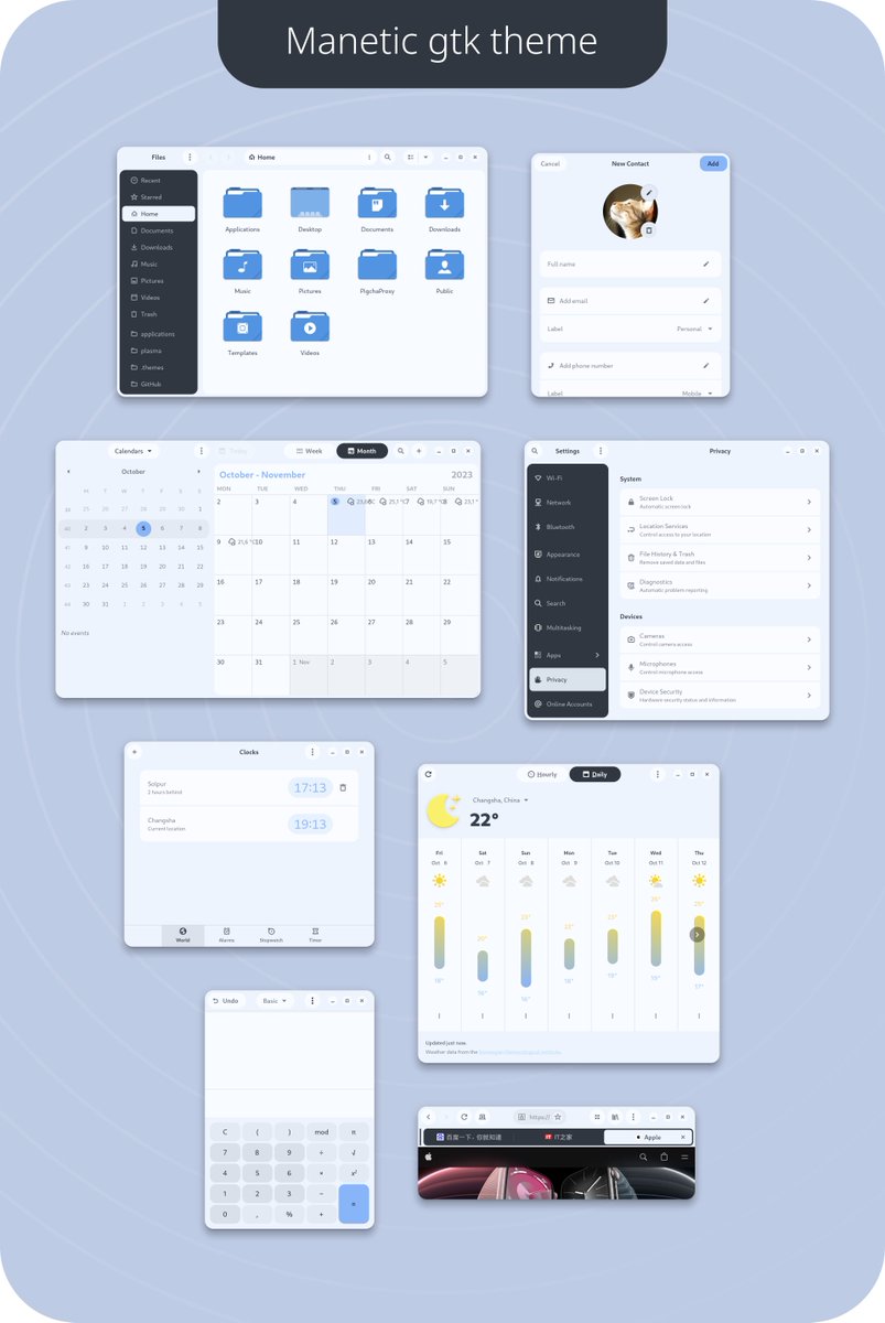 I designed a new gtk theme
check it here: github.com/vinceliuice/Ma…