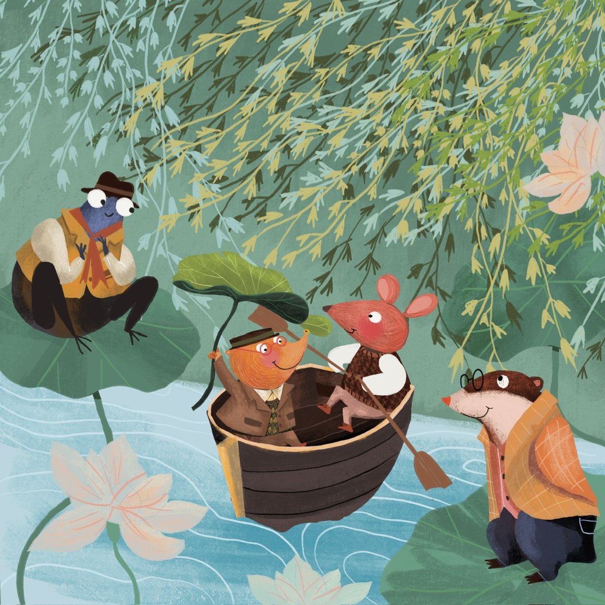 Vines is today's #scbwiartober2023 prompt. I love Wind in the willows. Thank you @scbwi for the prompt. #scbwiillustrator #scbwiillustrators #illustration #Illustrator